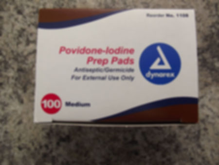 Povidone-Iodine prep pads
