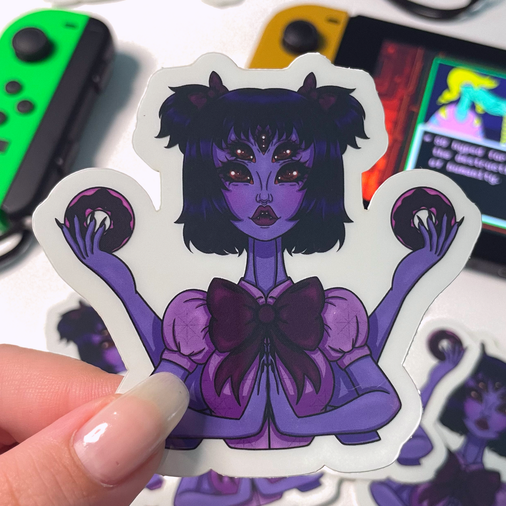Sticker "glow in the dark" Muffet