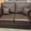 Thumbnail: SHANNON  IN BROWN PU 2  SEATER SOFA