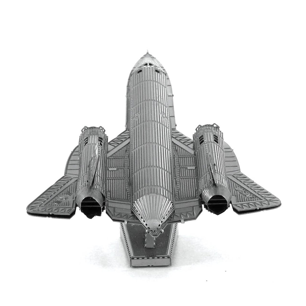 Miniature : Kit de maquette 3D en métal et acier inoxydable MM3D SR-71 Blackbird à monter soi-même