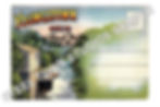 PCR 0121 Y-TOWN - CITY OF STEEL MILLS AND PARKS ART POSTCARD