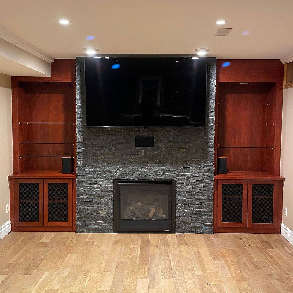Custom entertainment built-in
