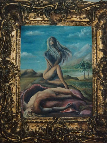 Exposition Le Miroir de Vénus 2004 – Troisième exposition solo de Kelly Wayne, artiste peintre mauricienne et femme trans, pr