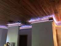 Carpentry,woodwork,crown mold,rope-lighting,ceilings,