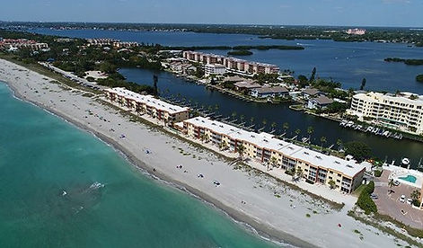 Drone shot of Siesta Key Beach