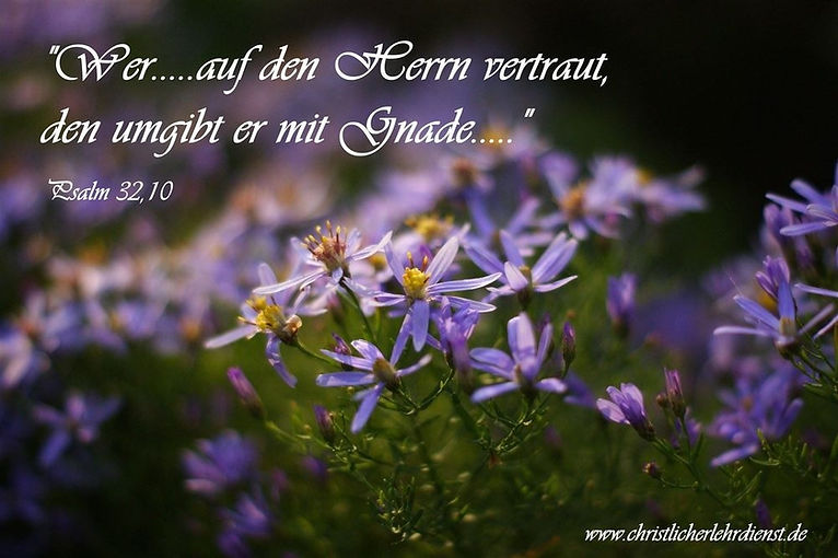 Glauben und Gnade "Wer.........auf den Herrn vertraut, den umgibt er mit Gnade...." Psalm 32,10 Vertrauen ist ein anderes Wort für Glauben. Glauben, Vertrauen und Gnade stehen in einem engen Verhältnis zueinander. Denn wenn wir etwas von Gott geschenkt bekommen, können wir dies nicht erarbeiten, sondern nur darauf vertrauen das es uns geschenkt worden ist.