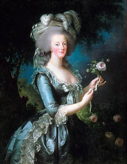 Reine Marie Antoinette d'Autriche épouse du roi de France Louis 16, décapitée en 1793. Observez ces cheveux très crépus qu'on vous présente pour une perruque