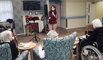 singing and engagement with care home residents