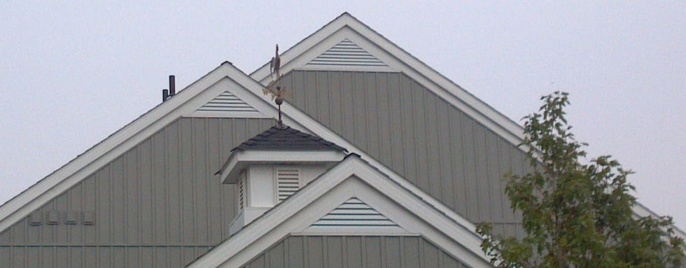 triangle gable vents on new home.
