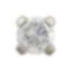 Thumbnail: 18k. 2mm Yellow or White Gold Cubic Zirconia, Prong Set, Post Earrings