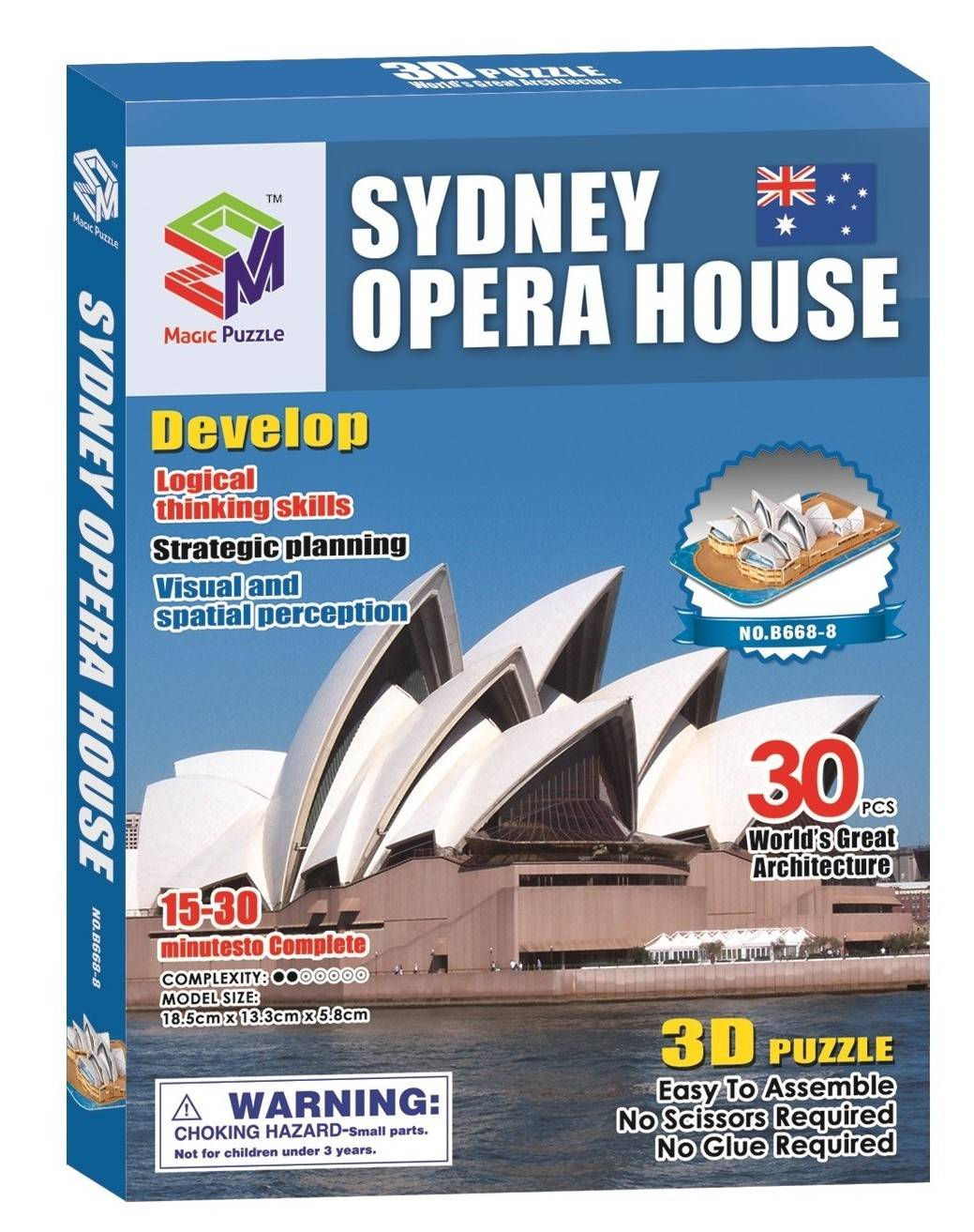 Sydney Opera House - 3D Puzzle DIY Model - MP - B668-8