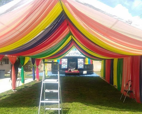 tent draping for rent near me in Riverside Moreno Valley canopies carpas decoradas