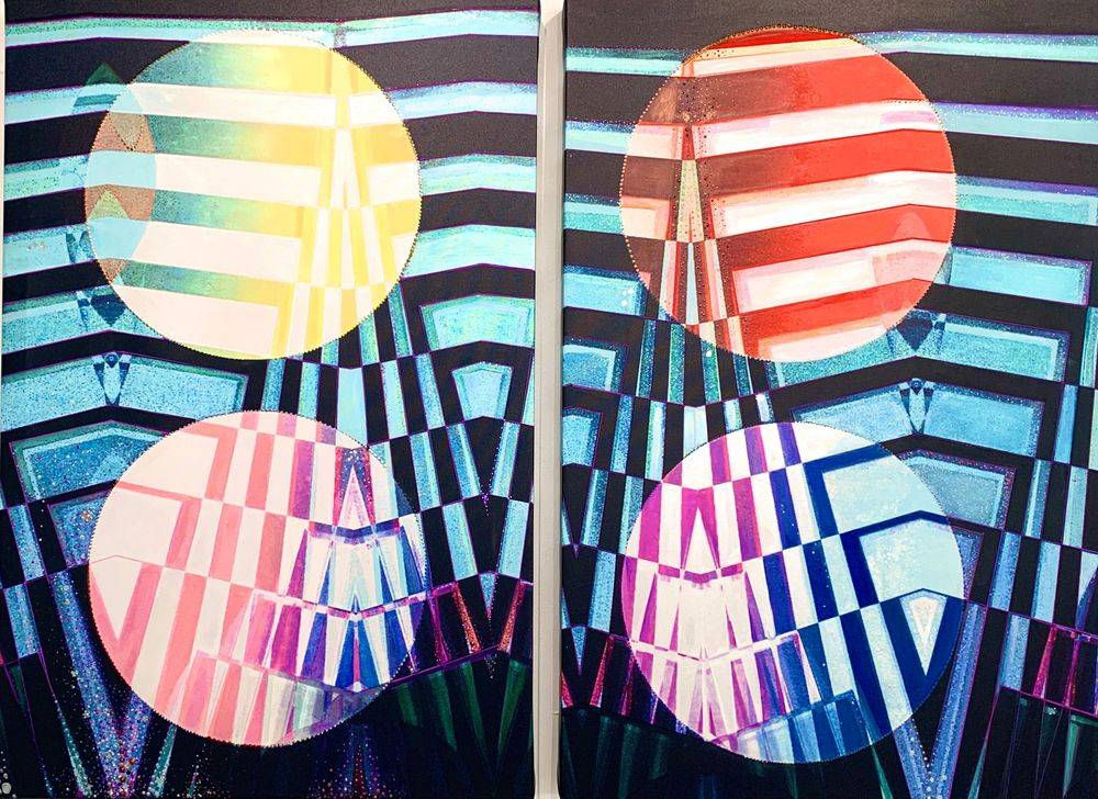 Climate Disruption Painting II Acrylic on Canvas