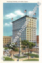 PCR 0120 STAMBAUGH BUILDING AND PUBLIC SQUARE - Y-TOWN ART POSTCARD