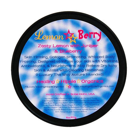 Lemon Berry Body Butter, Healing Hippie Organics, Boise, Idaho, USA