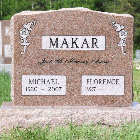 Makar family headstone