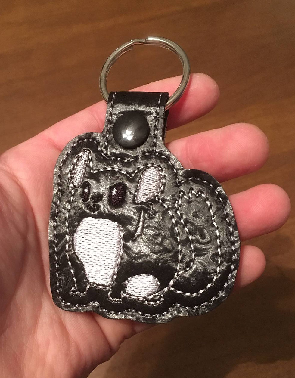 Thumbnail: Chinchilla Keychain -- Black Velvet