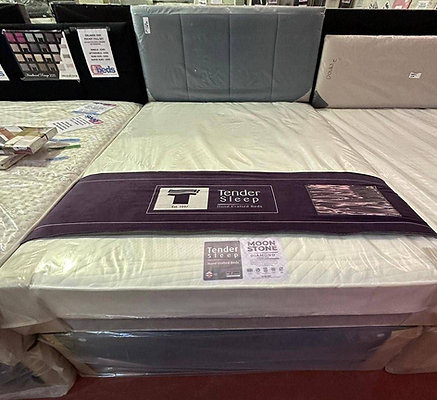 MOONSTONE 1000 POCKET REFLEX FOAM MATTRESS WITH DIVAN BASE 2 DRWS & HB - 4 FOOT