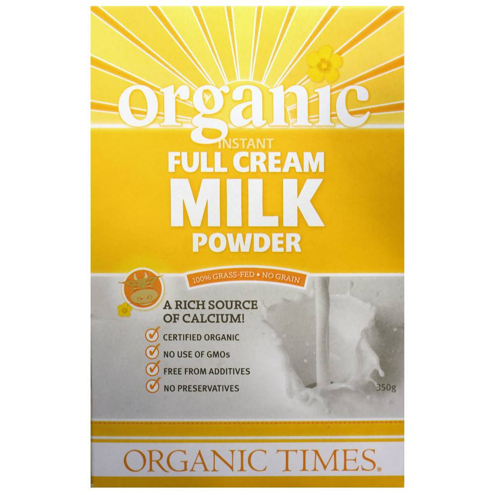 Organic Times Instant Full Cream Milk Powder 300gm (NASAA)