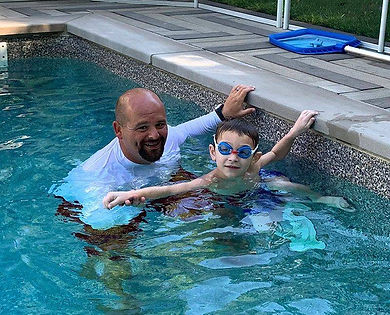 Coach Colin with student