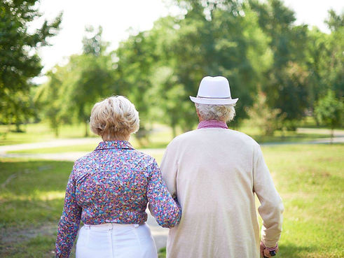 Elders walking