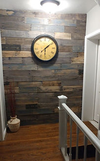 Pallet, custom, shiplap, accent wall