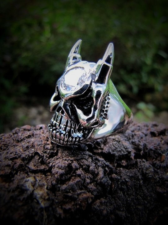 Thumbnail: El Diablo Dark Brazilian Spiritual Warrior Ring