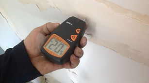 Elevated moisture in wall