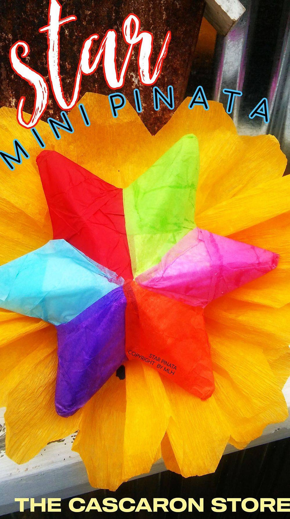 Thumbnail: Fiesta Star Mini Pinata Gift Bag Stuffer favor or table decoration