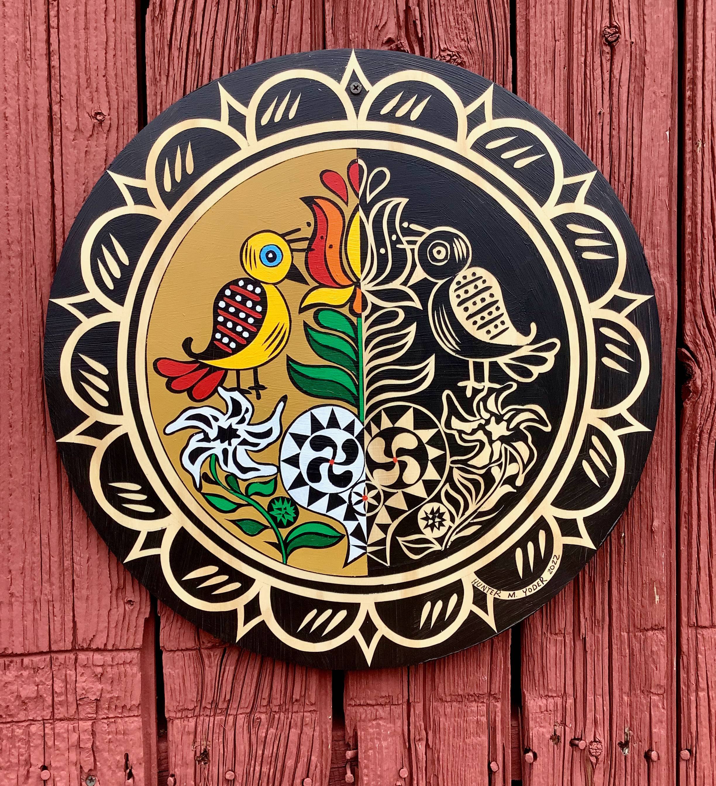 der Zauberschpiggel Hex Sign, 18" diameter