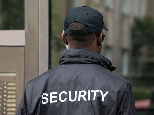 security guard from back