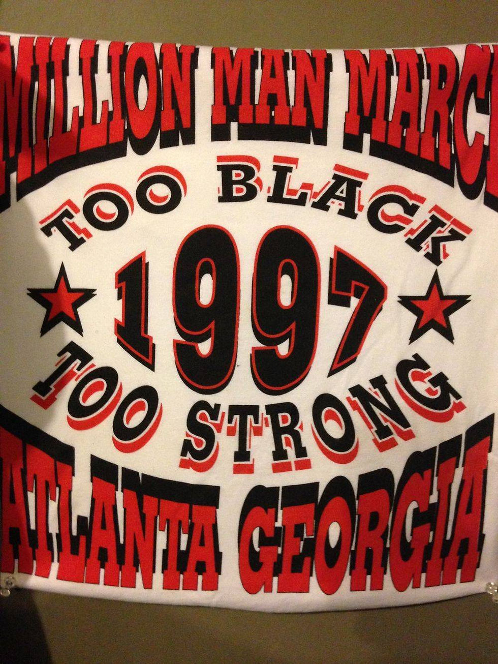 Million Man March Atlanta 1997 Printed T-shirt