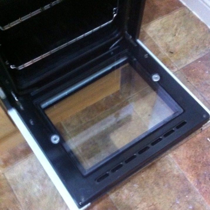 Completed oven clean