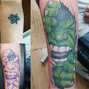 hulk cover-up tattoo