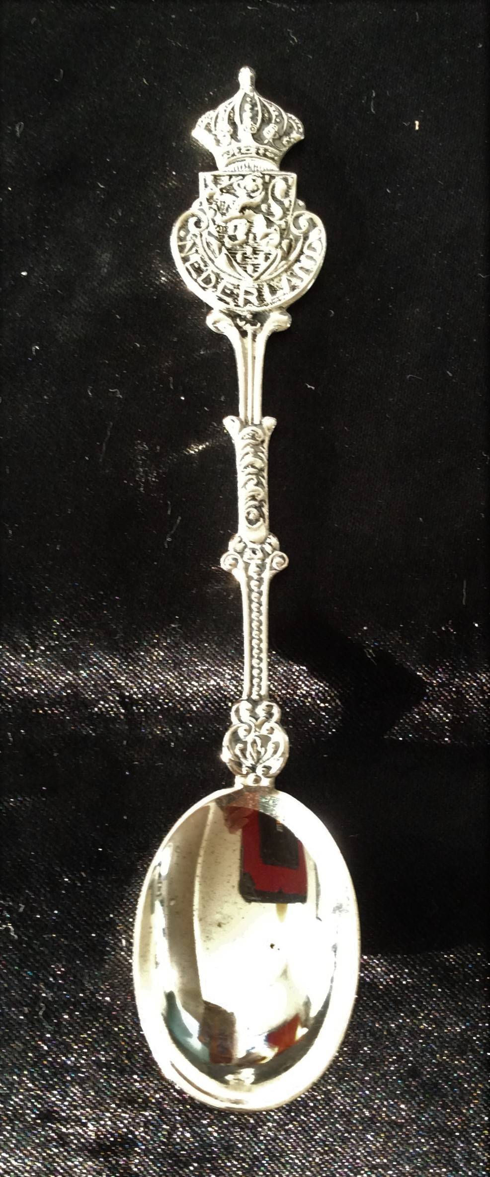 Dutch Solid Silver 800 Teaspoon Tea Spoon c1910