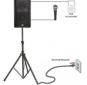 amplified speaker for rent