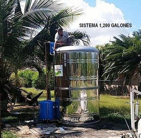 tanque de agua 1,200 galones