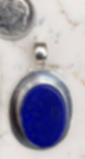 Oval Lapis Pendant
