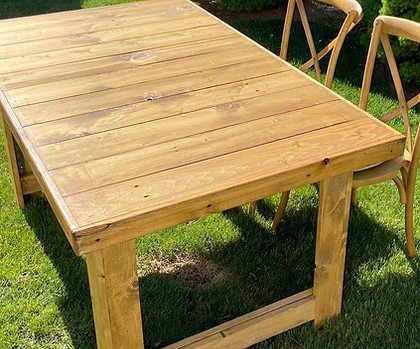 Rent a Farmhouse Style Table @ Allstar Party Rentals