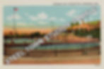 PCR 085 COLUMBIANA, OH FIRESTONE PARK SWIMMING POOL ART POSTCARD
