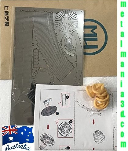 Miniatura: Silnik turbinowy silnika odrzutowego MU Model metalowy MU-D-002 Zestaw do cięcia laserowego 3D DIY