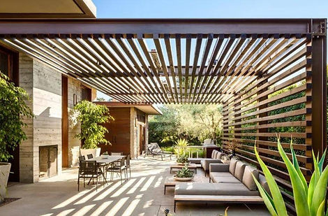 custom steel shade structure