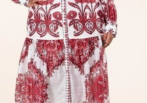 Print Maxi Dress PCD724B