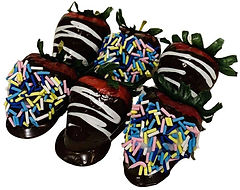 Dezicakes Fake Dipped Strawberries Set of 6