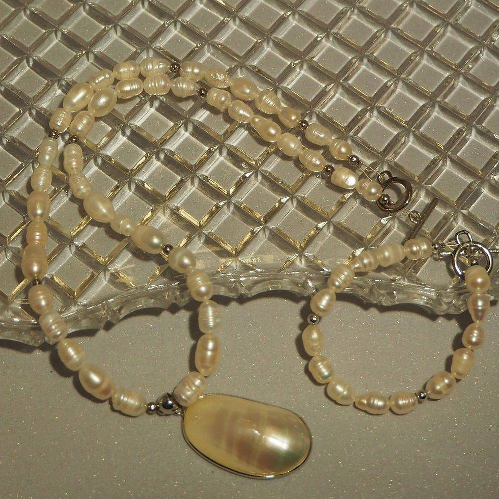 handmade statement unique fashion stylish beaded freshwater pearl beautiful necklace bracelet