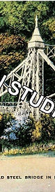 PCR 024 MILL CREEK PARK SUSPENSION BRIDGE ART POSTCARD