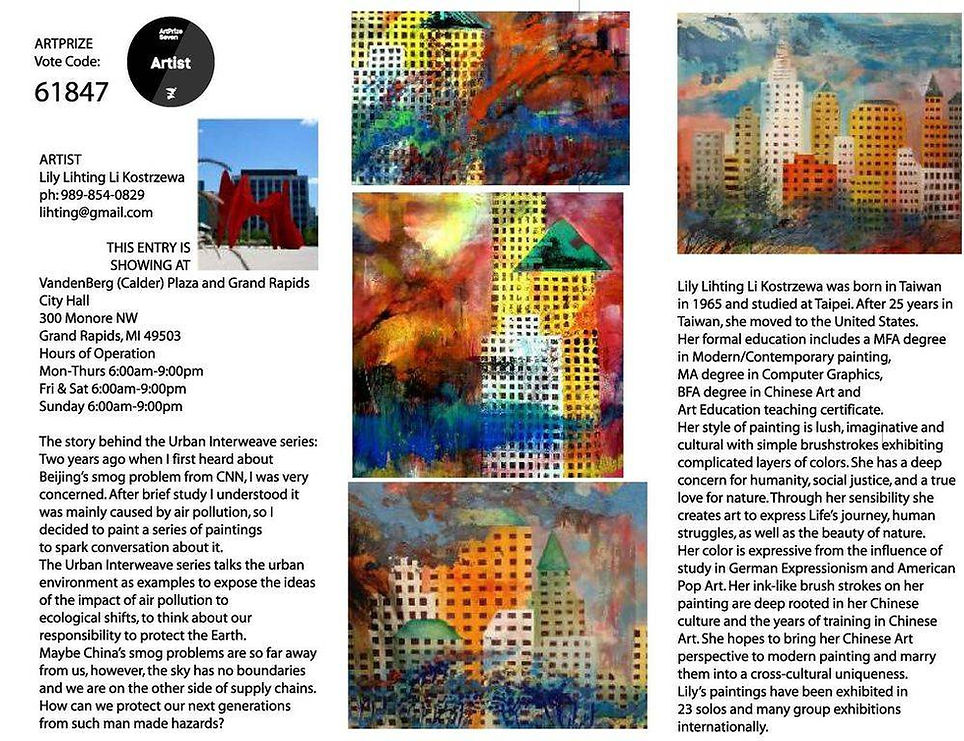 artprize7; urban interweave series #1-10