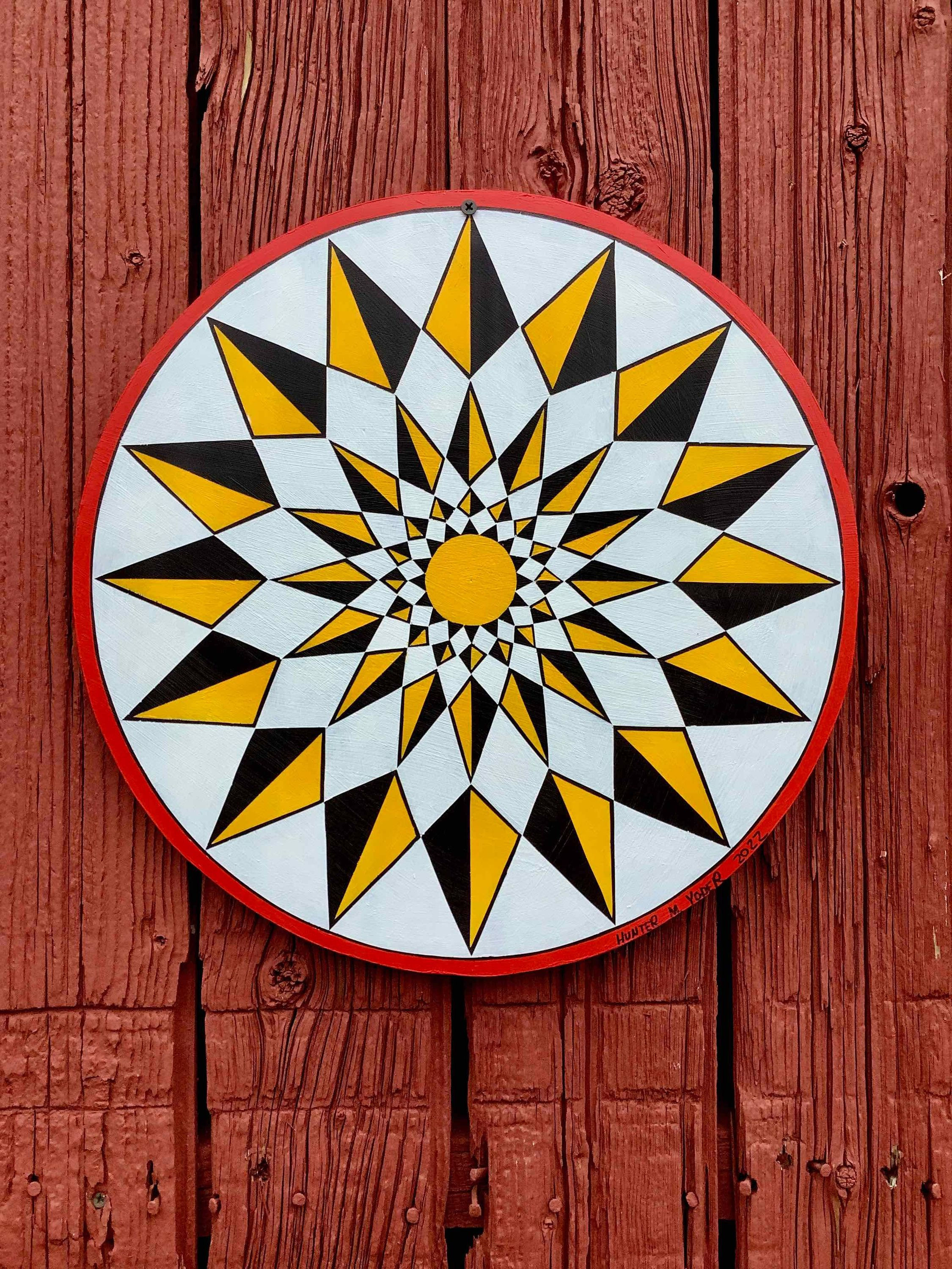 Barnstar after Milton Hill, 16" diameter