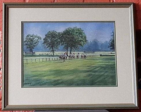 Original Pastel Racing Art