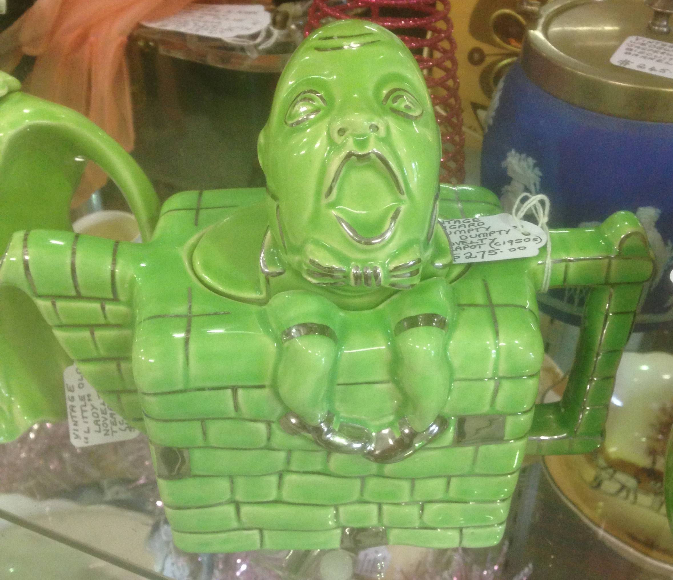 SOLD SOLD Retro "Humpty Dumpty" Novelty English Pottery Teapot